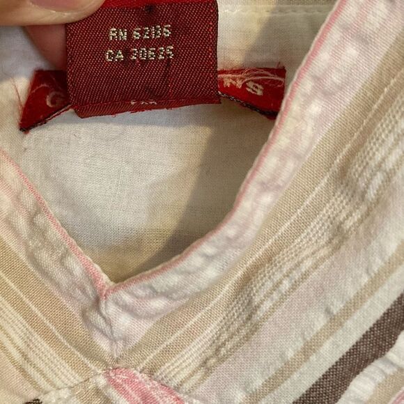 GUESS Diagonal Stripe Strappy Midi Summer Dress Womens Medium - Picture 9 of 16